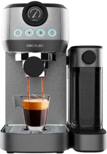 output2: Cecotec Power Espresso 20 Steel Pro Latte - Macchina da caffè semiautomatica con sistema Thermoblock e serbatoio Full-Milk
