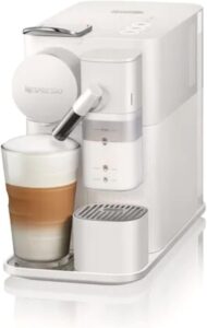 Nespresso Lattissima One EN510.W, macchina da caffè bianca con sistema a capsule e serbatoio da 1L