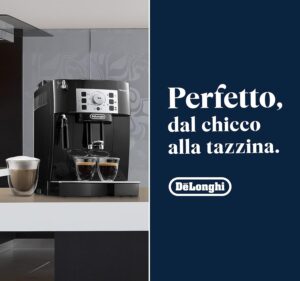 De'Longhi Perfetto Magnifica S ECAM22.110.B Macchina da Caffè in Grani e Polvere per Espresso e Cappuccino, con Filtro Acqua