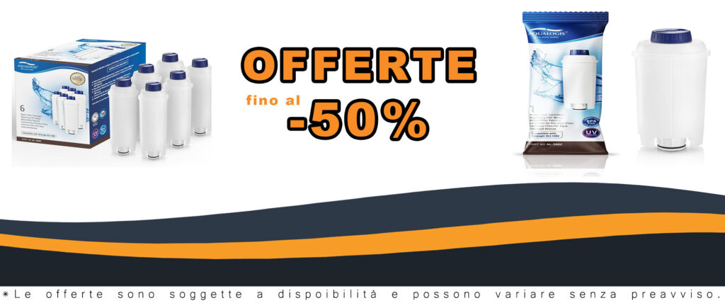 Filtro per macchina da caffè DLSC002 con addolcitore a carbone attivo, compatibile con Delonghi ECAM, Esam, ETAM, BCO, EC