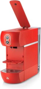 Nuova Macchina da Caffè Illy ESE 44 mm, rosso, elegante e compatta, con filtro carta incluso.