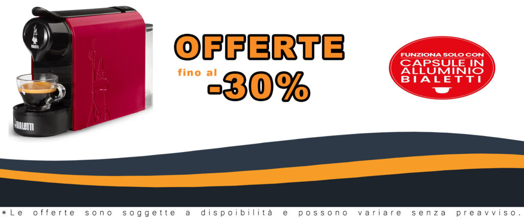 Immagine della macchina da caffè Bialetti Gioia in colore rosso, compatibile esclusivamente con capsule Bialetti, classe di efficienza energetica A.