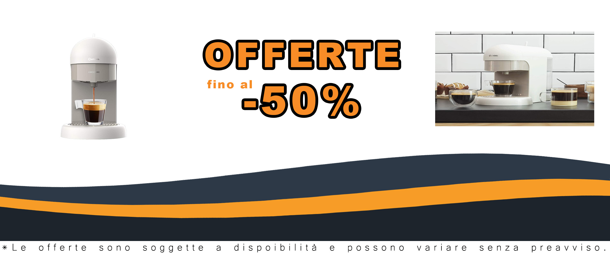 Cecotec Macchina del Caffè Express Cumbia Capricciosa White con tecnologia ForceAroma e design compatto, ideale per un caffè perfetto ogni giorno