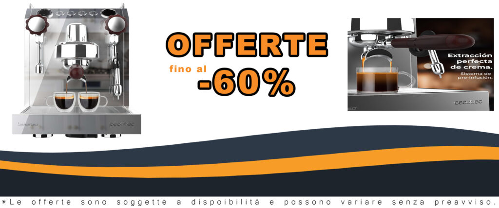 Macchina per caffè espresso Cecotec Baristeo Classic, con pre-infusione, pompa italiana 15 bar e serbatoio da 2,5 litri