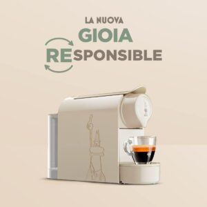 Bialetti Gioia Macchina Caffè Espresso Tortora con Capsule Bialetti e Plastica Riciclata