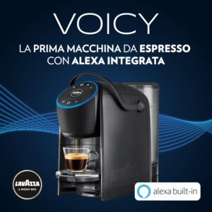 Lavazza A Modo Mio Voicy, macchina da caffè con Alexa integrata, controllo vocale e smart home  