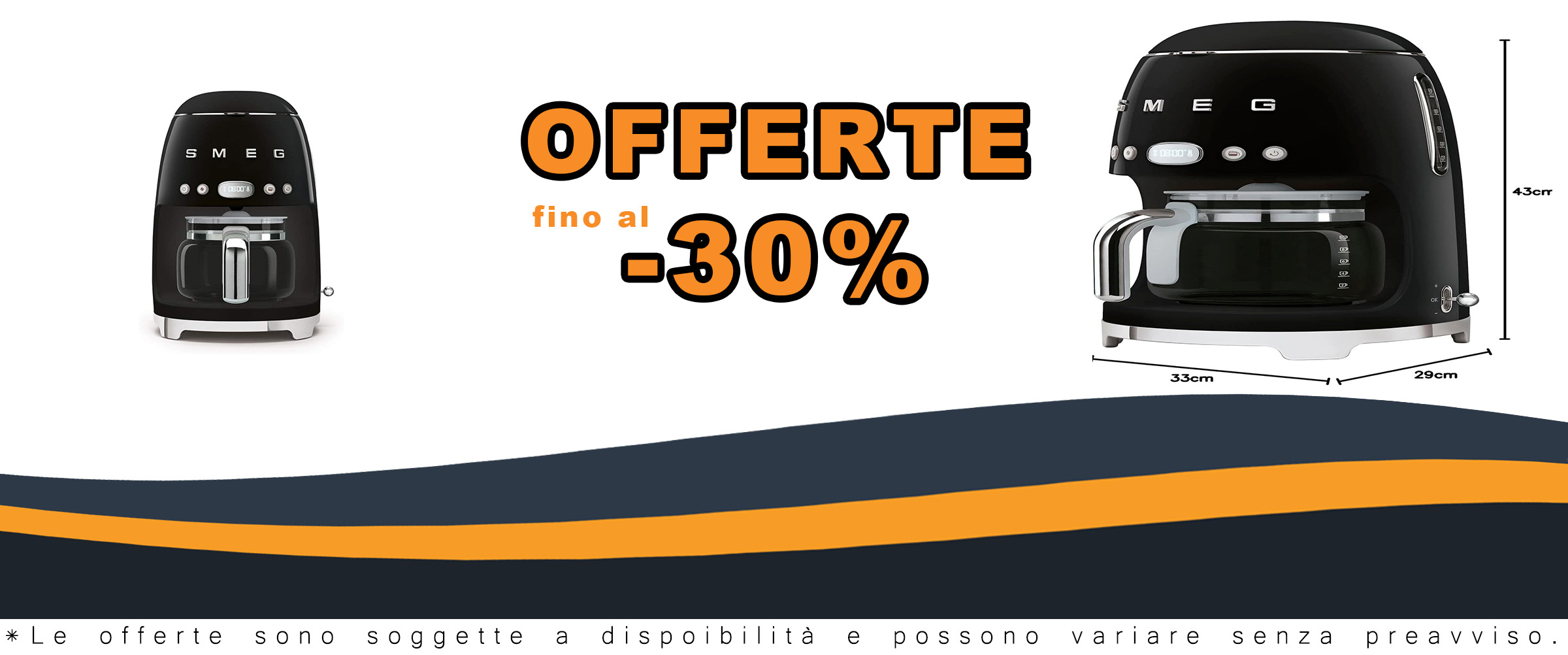 Smeg Macchina da Caffè Filtro DCF02BLEU con funzione Aroma e caraffa in vetro, perfetta per preparare fino a 12 tazze di caffè.
