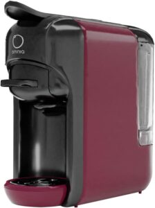 Macchina da caffè Omnia Universale Multi Capsula (Cosmic Red) compatibile con Nespresso e Dolce Gusto, con pompa a 19 bar