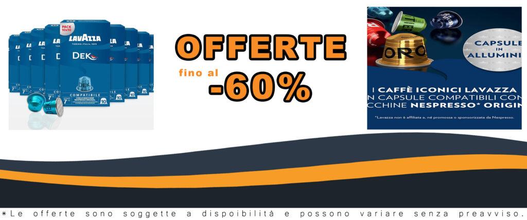 Lavazza Espresso Dek, 100 capsule di caffè compatibili con Nespresso, note di frutta secca e cioccolato, intensità 7/13, tostatura media
