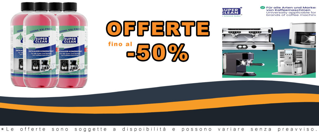 Immagine di SUPER CLEAN 4 x 1000 ml, il decalcificante liquido ideale per rimuovere il calcare da macchine da caffè, bollitori e docce
