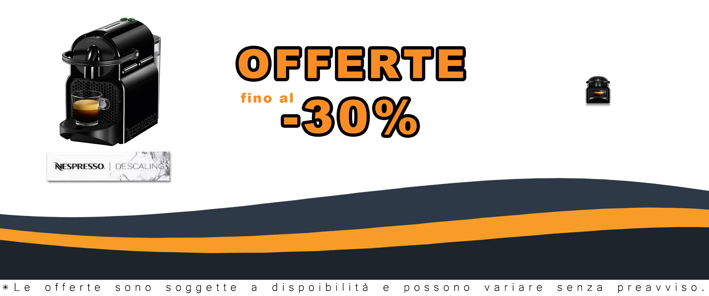 Nespresso Inissia EN80.B, macchina da caffè nera con sistema per capsule Original e set decalcificante, ideale per preparare un caffè perfetto in pochi secondi.