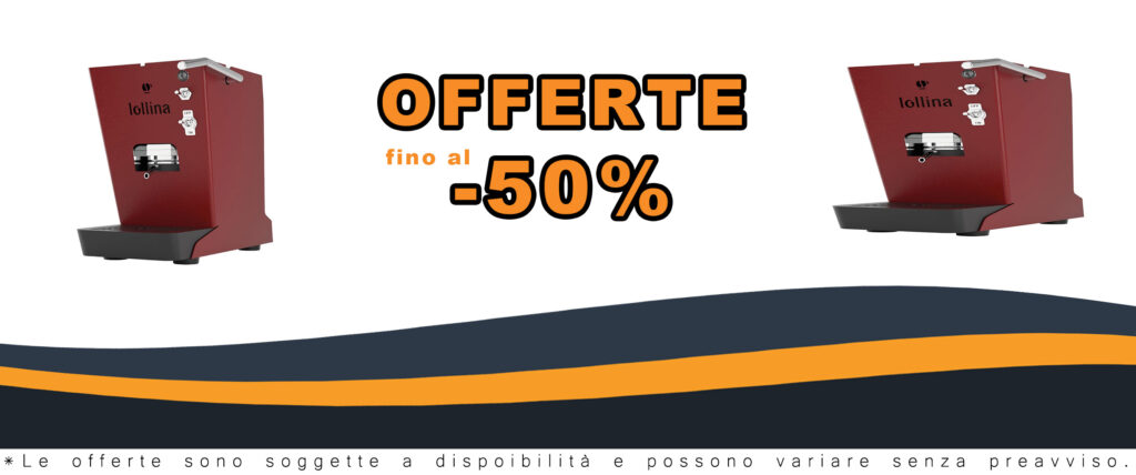 Macchina da caffè Lollo Caffè Lollina Rossa con 40 cialde in omaggio, ideale per preparare un caffè perfetto a casa