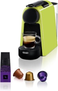 Nespresso Essenza Mini EN85.L in Lime Green, macchina da caffè compatta con sistema a capsule Nespresso 