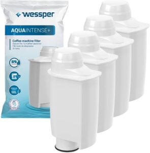 Filtro acqua Wessper compatibile con macchine Saeco e Brita Intenza, ideale per migliorare la qualità del caffè e prolungare la vita della macchina.