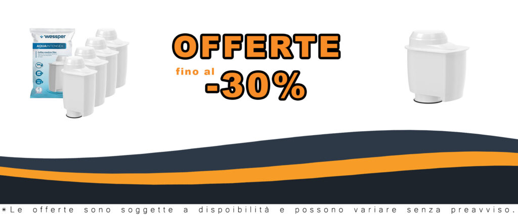 Filtro acqua Wessper compatibile con macchine Saeco e Brita Intenza, ideale per migliorare la qualità del caffè e prolungare la vita della macchina.