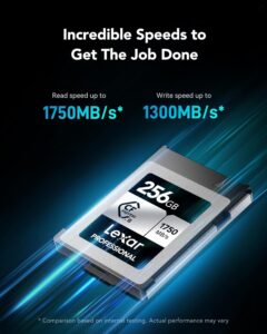 Lexar Professional Serie SILVER Scheda CFexpress tipo B 256GB, alta velocità di lettura, ideale per fotocamere DSLR e XQD