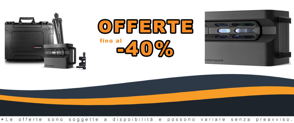 Pacchetto custodia per fotocamera Matterport Pro2, con fotocamera, treppiede, morsetto e custodia rigida da 20"