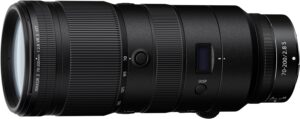 Nikon NIKKOR Z 70-200mm f/2.8 VR S, Teleobiettivo per Mirrorless, Pieno Formato, Adatto a Riprese Sportive, Effetto Bokeh, Nero