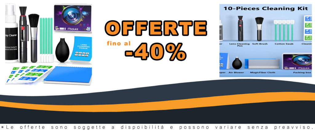 Kit Pulizia Macchina Fotografica compatibile con Canon, Sony e Nikon, ideale per la manutenzione di obiettivi e sensori.