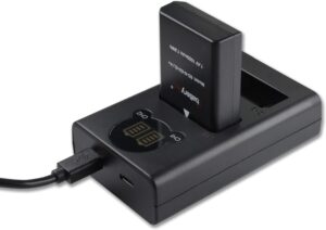 Batteria Batterytec per Nikon EN-EL14 con caricatore dual per fotocamere Nikon e Coolpix
