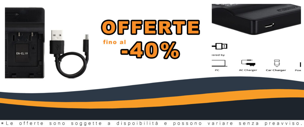 Caricatore USB EN-EL19 compatibile con fotocamere Nikon, ideale per ricariche rapide e viaggi.
