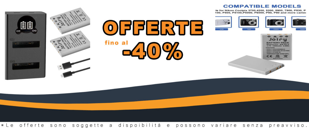 Batteria di ricambio 2X EN-EL5 compatibile con fotocamere Nikon Coolpix P530, P520, P510, P100, P500, P5100, P5000, P6000, P90, P80
