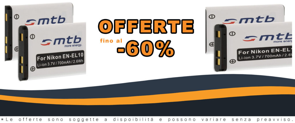 Batteria EN-EL10 per Nikon Coolpix, compatibile con vari modelli, lunga durata e ricaricabile.