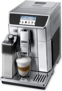 De'Longhi ECAM 650.75 Primadonna Elite Experience, macchina da caffè elegante in acciaio inossidabile, con potenza di 1450 W e design moderno