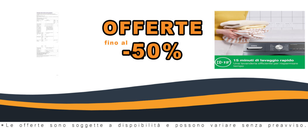 Lavatrice CHiQ CFL80-14586IM3XA con motore a inverter e design ottimizzato