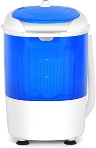 Mini lavatrice Giantex GX24977-PE, compatta e semiautomatica, ideale per appartamenti, camere da letto e camper, con capacità di 5 libbre.