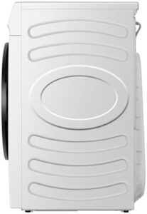 Hisense DHQE800BW2 Asciugatrice A Pompa Di Calore, 8 Kg, A++, Oblò Nero, Big Display, 16 programmi, Refresh