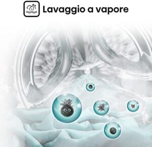 Hisense WDQE8014EVJM Lavasciuga 8+5 Kg con motore Inverter e funzione vapore