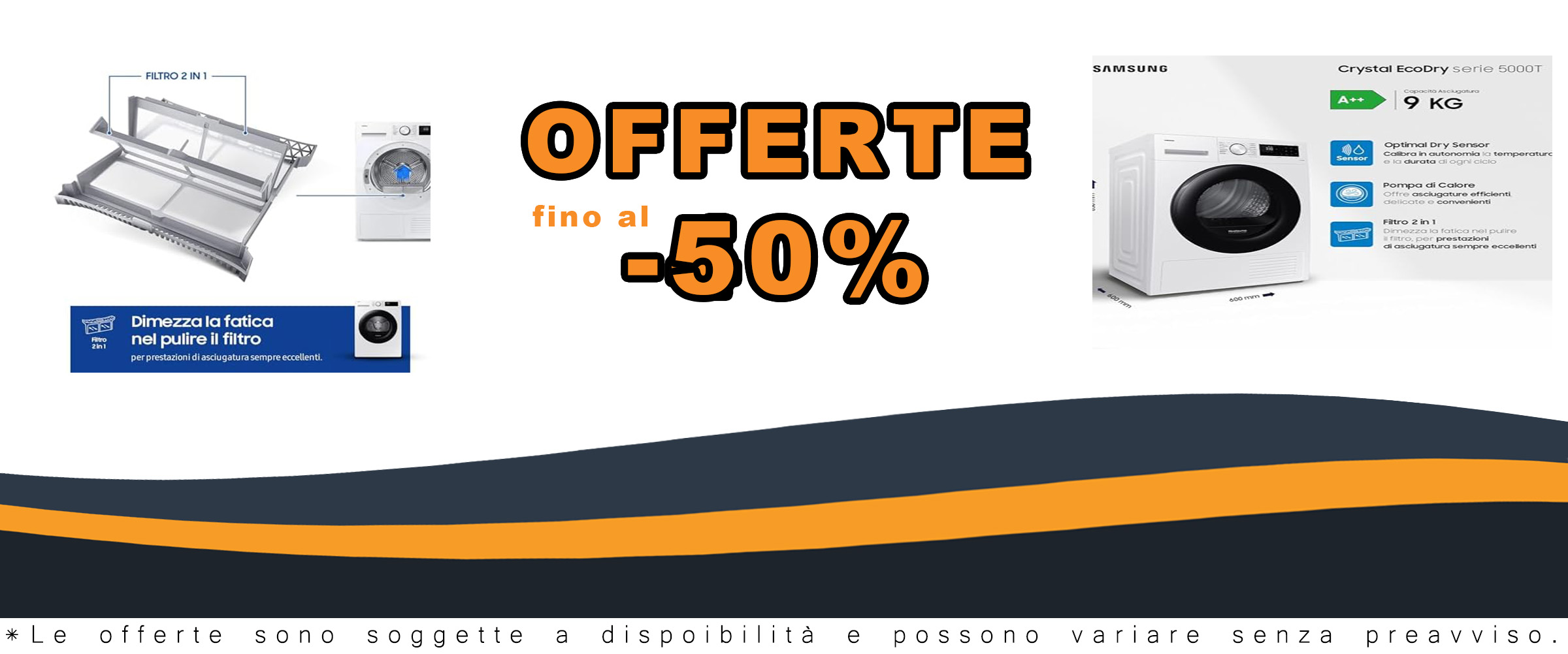 Samsung Asciugatrice Crystal EcoDry DV90CGC0A0AE/ET 9 Kg con Pompa di Calore, WiFi e Sensore Optimal Dry
