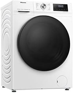 Hisense WFQA8014EVJM Lavatrice con funzione di vapore, 8 kg di capacità, 1400 giri/min e sicurezza bambini