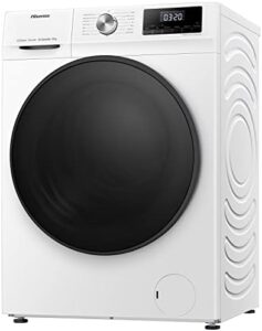 Hisense WFQA1014EVJM Lavatrice con funzione vapore, 10 kg, 1400 giri/min, AquaStop, Inverter PowerDrive Motor, tamburo in acciaio inox e sicurezza bambini.