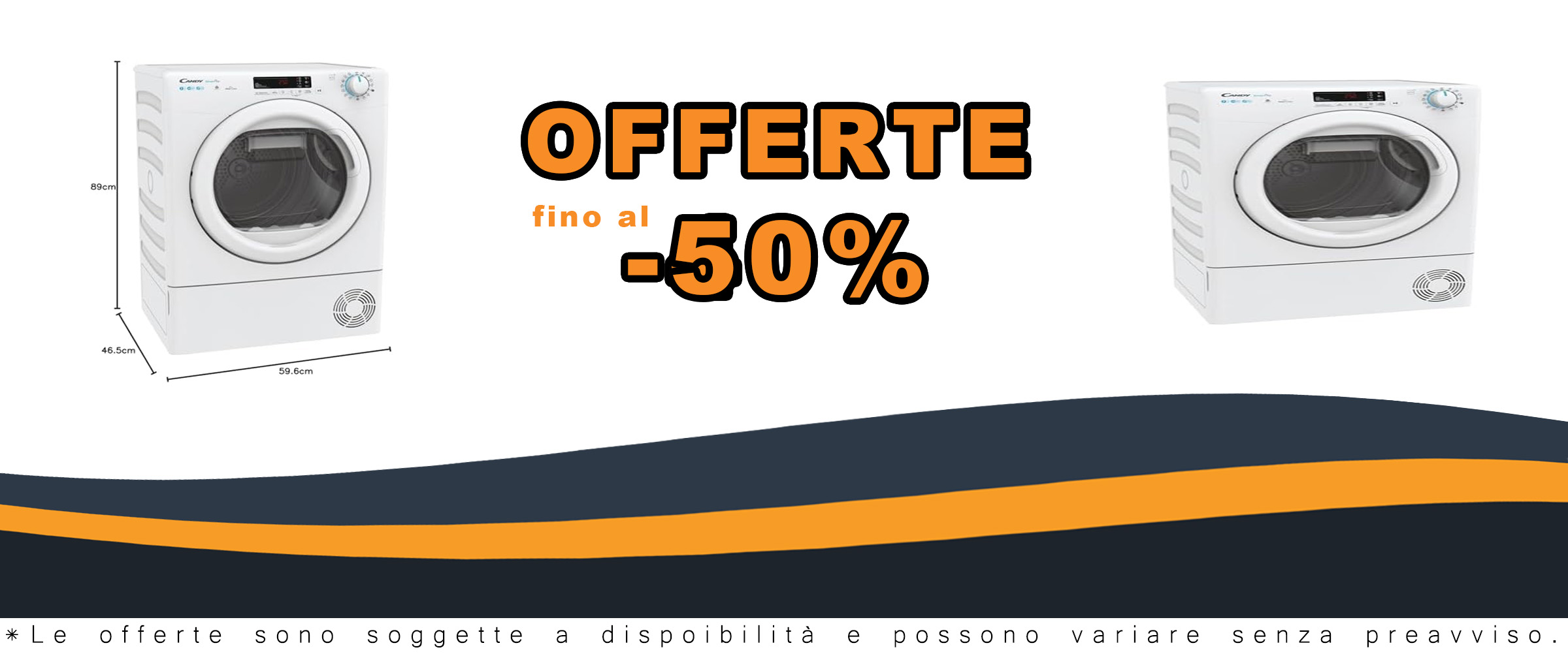 Candy Smart Pro Slim Asciugatrice 7 Kg, design compatto, pompa di calore, controllo tramite app e Wi-Fi, classe A+