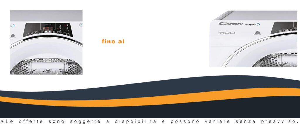 Candy RapidÓ Asciugatrice 9 Kg a Pompa di Calore, Classe A++, Connessione Wi-Fi, Controllo da App