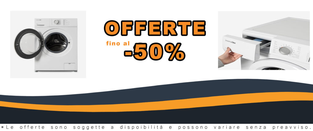 UNIVERSALBLUE Lavatrice 7 KG Carico Frontale con sistema di sicurezza bambini e funzione autopulente del tamburo