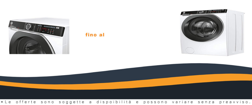 Hoover HWPD 610AMBC/1-S H-WASH 500 PRO Lavatrice Smart 10 Kg, con Wi-Fi, Bluetooth e funzione vapore
