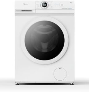 Midea MF10EW80B Lavatrice Slim 8 kg, design compatto e tecnologia a vapore per un bucato perfetto  