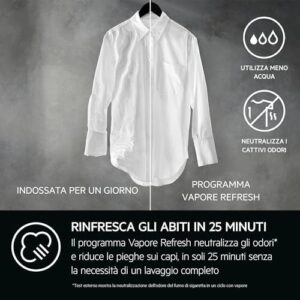 AEG Serie 7000 Lavatrice a Carica Frontale 8 kg, LR7G84BW in bianco, vista frontale
