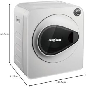 Green Blue GB405 Asciugatrice elettrica 830W, asciugatrice compatta a libera installazione o a parete  