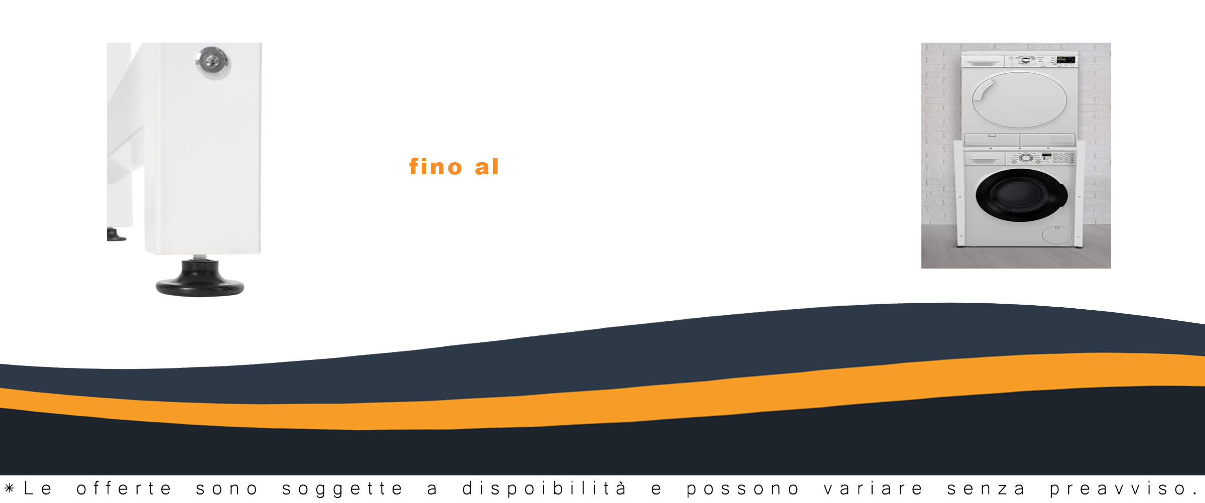 CLP Scaffale per Lavatrice Medina con struttura in acciaio, adatto per due elettrodomestici, colore bianco.