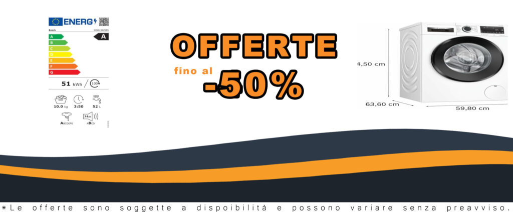 Lavatrice BOSCH Serie 6 WGG256Z0ES da 10 kg con tecnologia EcoSilence e installazione gratuita