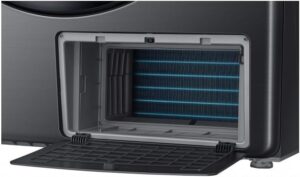 Samsung Asciugatrice grandi capacità DV16T8520BV/ET, 16 kg, Hybrid Heatpump, Classe A+++, Wifi, Oblò reversibile, Carica Frontale