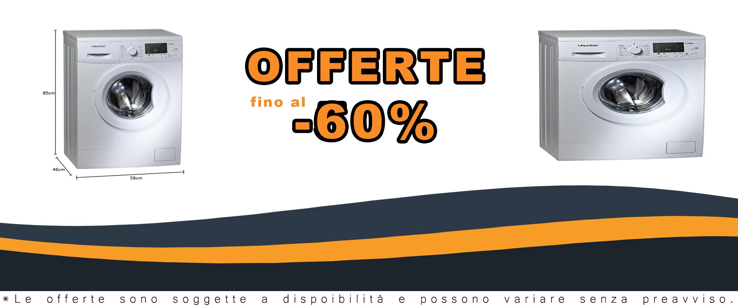 Lavatrice SANGIORGIO Carica Frontale Slim F510L 5 Kg, perfetta per spazi ridotti e con classe energetica A++.