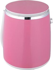Syntrox Germany 3 kg WM-380W Lavatrice con Centrifuga Mini Lavatrice da Campeggio Rosa, ideale per campeggio e piccoli spazi