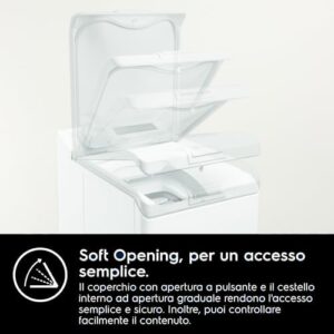 AEG Serie 6000 Lavatrice a carica dall'alto bianca, 6 kg, con tecnologia ProSense e SoftPlus