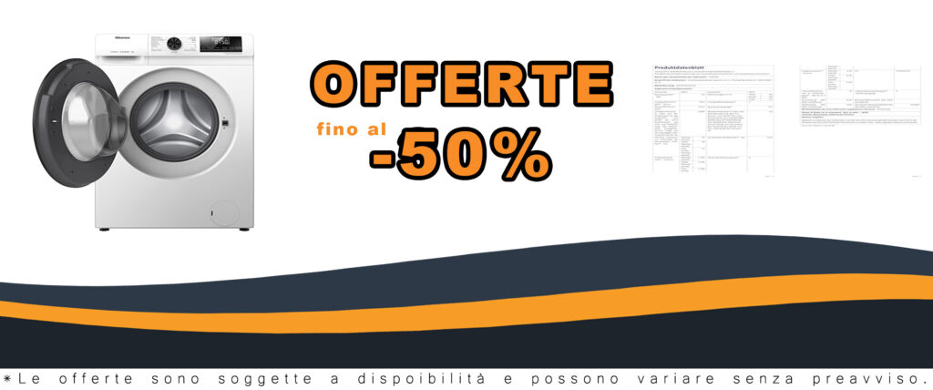 Hisense WFQP7012EVM Lavatrice a carica frontale, 7 kg, 1200 RPM, bianca
