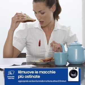 Samsung Lavatrice Slim AddWash™ WW8NK52E0VW/ET, Lavatrice a carica frontale con funzione AddWash, vapore e design slim per spazi ridotti.